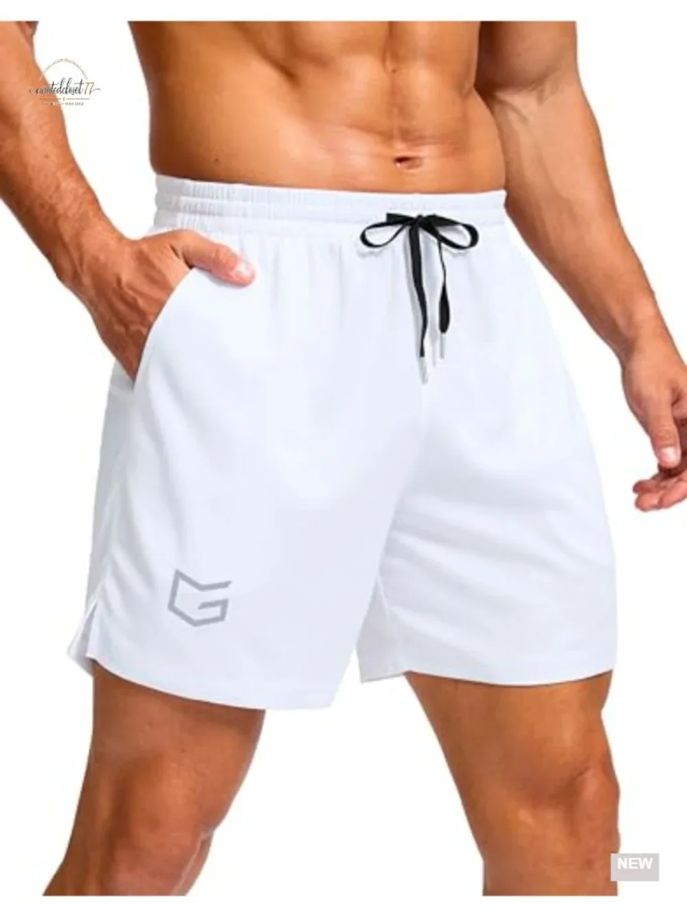 Men's Athletic Workout Shorts with Pockets 7
